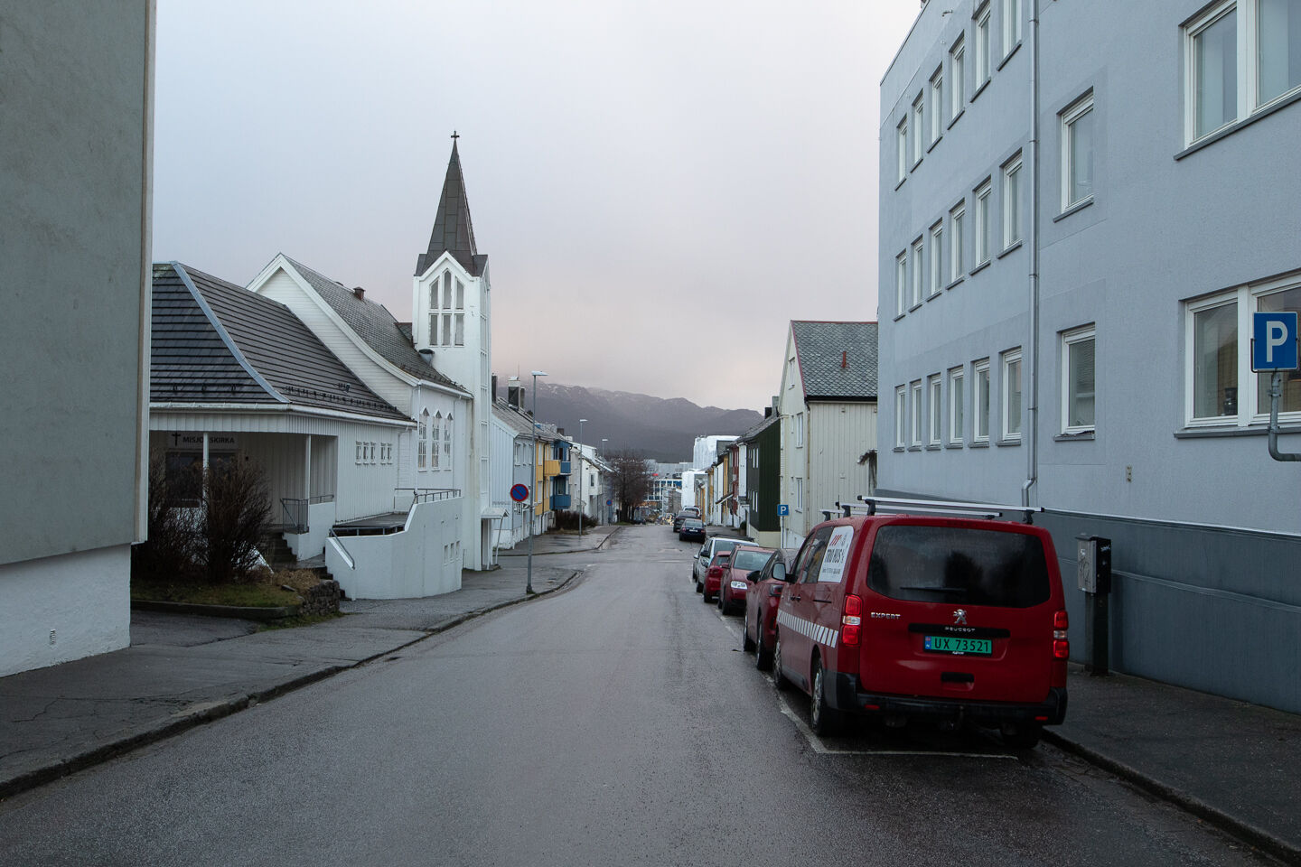 Foto av Fridtjof Nansens gate i Kristiansund. Foto: Steinar Melby